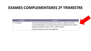 EXAMES COMPLEMENTARES 2º TRIMESTRE
 