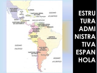 
ESTRU
TURA
ADMI
NISTRA
TIVA
ESPAN
HOLA
 