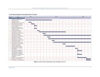 Pré-projecto de investigação - A web rádio enquanto instrumento para a inclusão




                     Nota: As setas indicam dependência de actividade anterior.



Jorge Teixeira                                                                                     9
 
