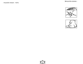  RELACIÓN SONORO –
5
RELACIÓN IMAGEN – TEXTO.
 