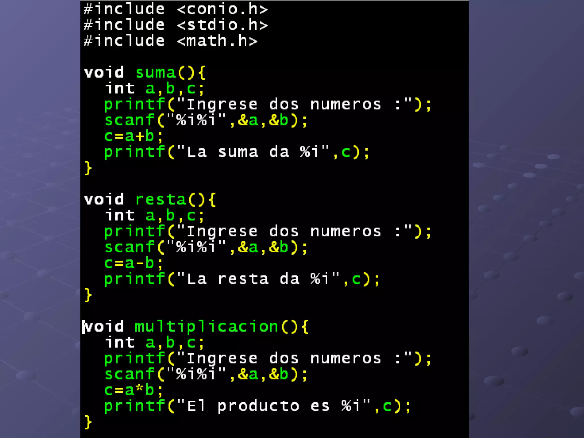 Pr106 funcionesdefinicion variables