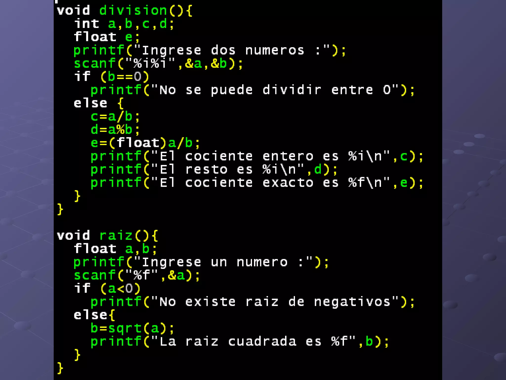 Pr106 funcionesdefinicion variables