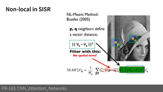 Non-local in SISR
PR-163: CNN_Attention_Networks
 