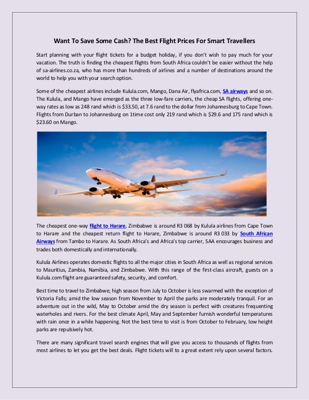 best one way flights