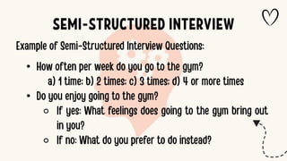 •
•
⚬
⚬
SEMI-STRUCTURED INTERVIEW
 