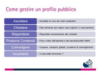 Come gestire un profilo pubblico
 