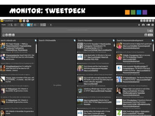 Monitor: TweetDeck
 