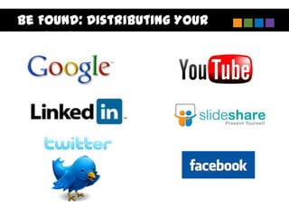 Be Found: Distributing Your
Content
 