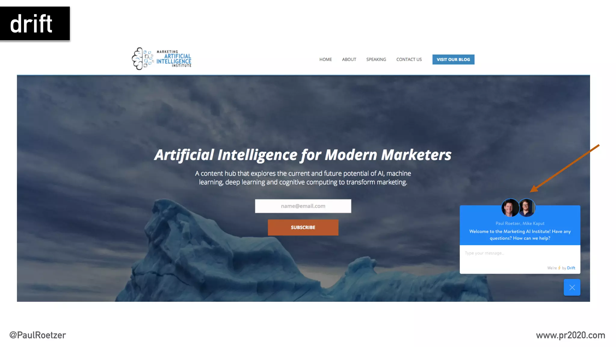 @PaulRoetzer www.pr2020.com
drift
 