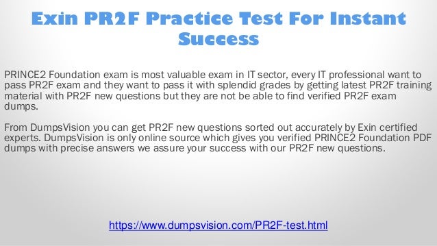 PR2F Online Test