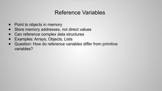 Understanding Variables in Computer Programming | PPTX