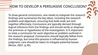 Problem Recommendation Conclusion PR2 Quarter 3 – Module 6 Conclusions & Recommendation.pptx