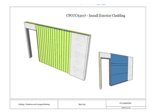 Practical assessment 3 - Install horizontal and vertical sheet panels 