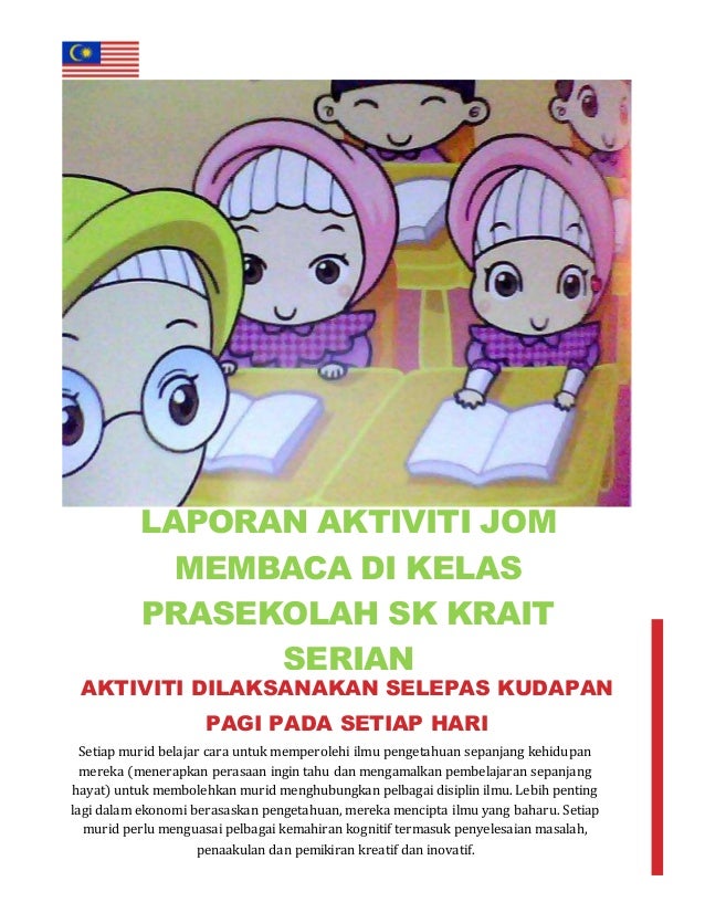 LAPORAN AKTIVITI JOM MEMBACA DI KELAS PRASEKOLAH