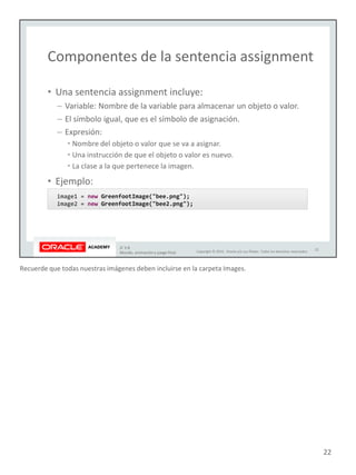 Recuerde que todas nuestras imágenes deben incluirse en la carpeta Images.
22
 
