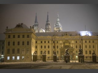 Praag bij nacht