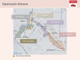 Operação Urbana
Setor Chucri Zaidan
Setor Berrini
Setor Brooklin
Setor Jabaquara
Setor Marginal
Terreno Praça São Paulo
 