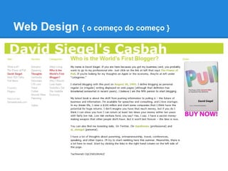 Web Design { o começo do começo }
 