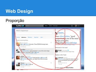 Web Design
Proporção
 