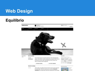 Web Design
Equilíbrio
 