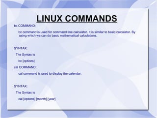 LINUX COMMANDS ,[object Object]