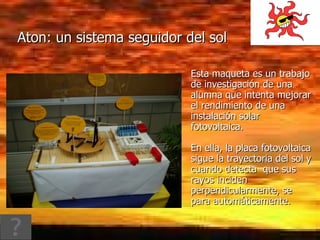 Aton: un sistema seguidor del sol 