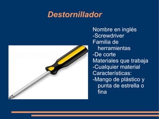 Familia de herramientas