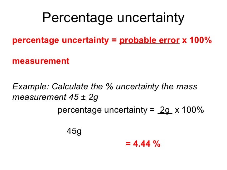 How To's Wiki 88: How To Find Percentage Uncertainty