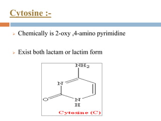 Nucleotide Chemistry | PPTX