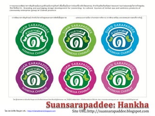 Site URL:http://suansarapaddee.blogspot.comโดย ผศ.ประชิด ทิณบุตร URL : http://chainatbrand.blogspot.com
 