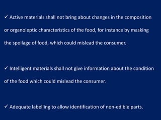 Packaging for non thermal processed food | PPTX