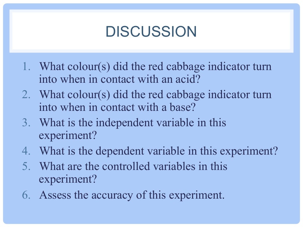 Prac Making a red cabbage indicator