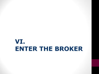 VI.
ENTER THE BROKER
 