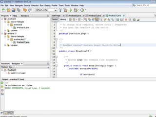 practica 16 true, practica 17 false