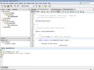 practica 16 true, practica 17 false