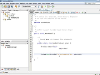 practica 16 true, practica 17 false