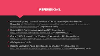 Exposicion windows nt 