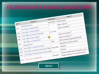 FILMOGRAFIA DANIEL RADCLIFFE 