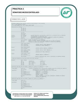 Semáforo Microcontrolado