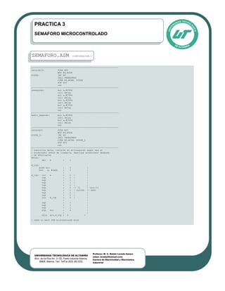 Semáforo Microcontrolado