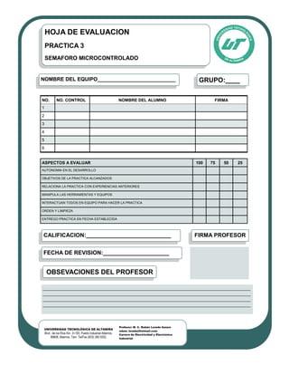 Semáforo Microcontrolado