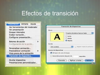 Efectos de transición 