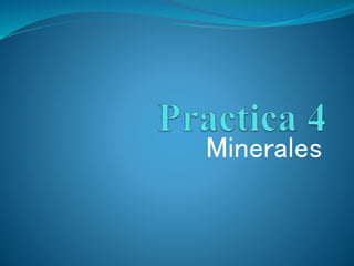 Minerales
 