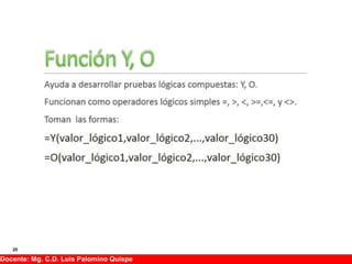 20
Docente: Mg. C.D. Luis Palomino Quispe
 