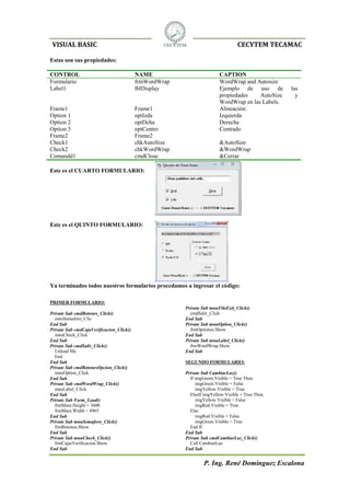 Practicas Visual Basic 6.0 | PDF