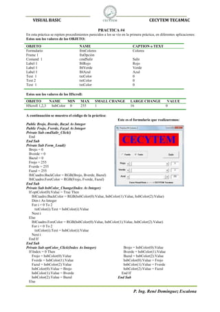 Practicas Visual Basic 6.0 | PDF