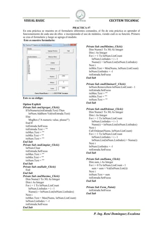 Practicas Visual Basic 6.0 | PDF