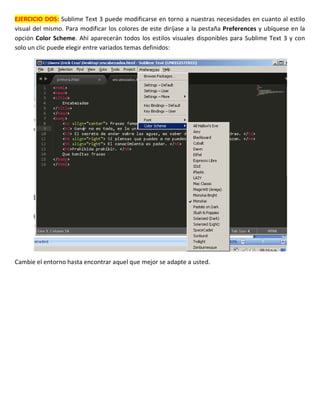 Practica 1 HTML - Introducción al entorno de desarrollo | PDF