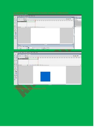 cuadrado y ya tenemos hecha nuestra animación.




Y finalmente presionamos F12
 