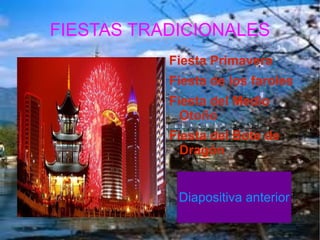 FIESTAS TRADICIONALES Fiesta Primavera